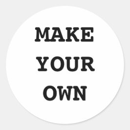 GÖR DIN EGEN RUNT KLISTERMÄRKE