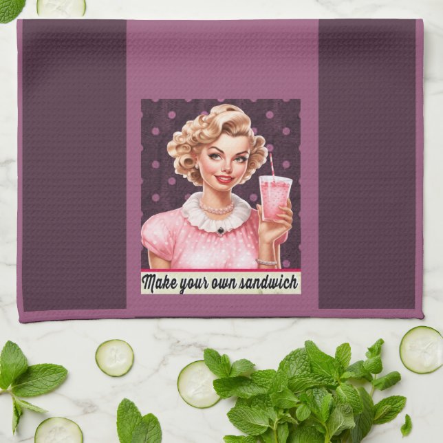 Gör din egen smörgåshandduk kökshandduk (Vikta)