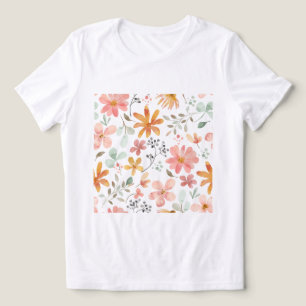 Gör din egen T-shirt Artsy Flowers Upload-bild