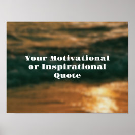 Gör din egen text inspirerande motiv poster