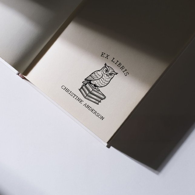 Gör din egen | Wise Uggla | Från Bibliotek om ål Självfärgande Stämpel (Skapare uppladdad)