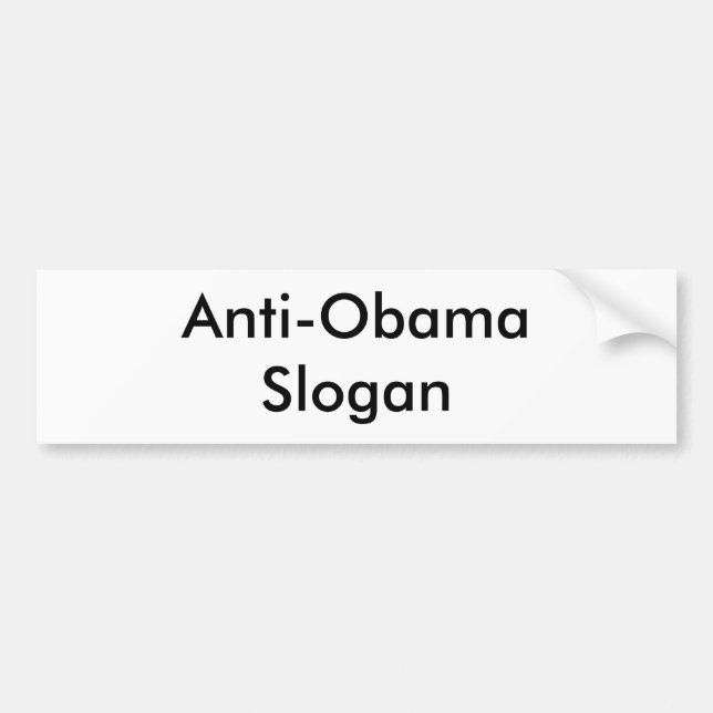 Gör din egna Anti-Obama bildekal! Kort Bildekal (Framsidan)