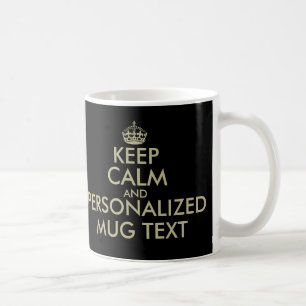Gör din egna behålla att lugna guld för fauxen kaffemugg
