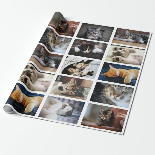 Gör din egna Collage för 10 foto på vit Presentpapper (Utrullad)