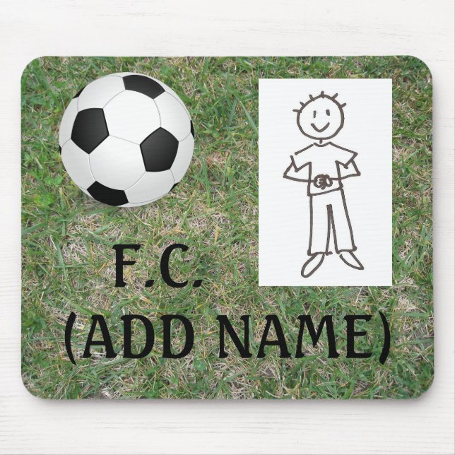 Gör din egna fotbollklubb Mousepad Musmatta (Framsidan)