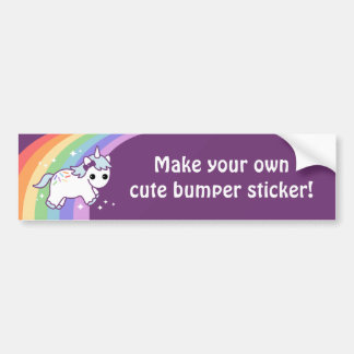 Gör din egna gulliga Unicorn Bildekal
