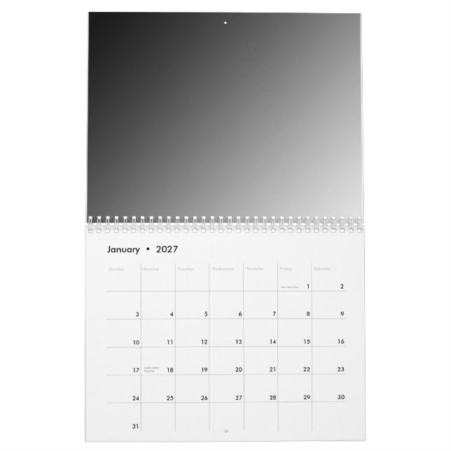 Gör din egna kalender (Jan 2027)