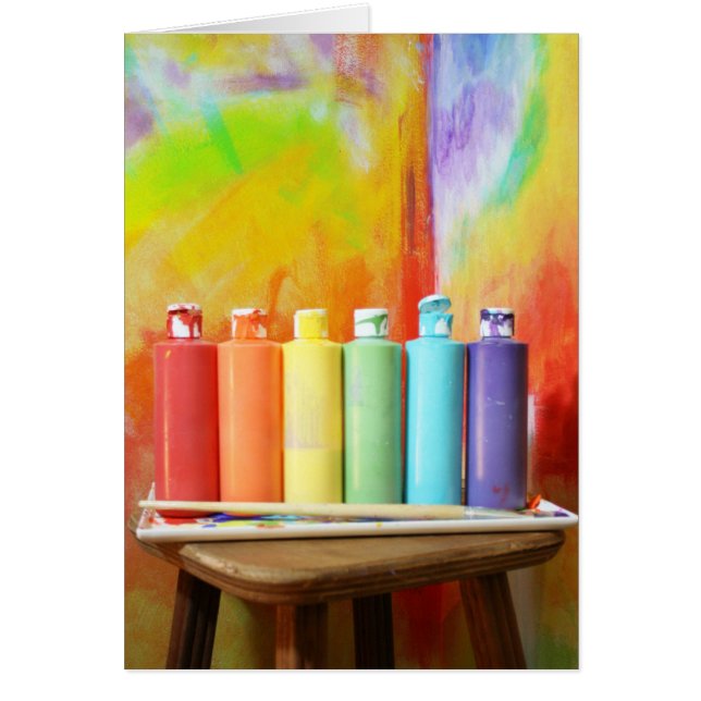 Gör din egna regnbågefotografi hälsningskort (Framsidan)