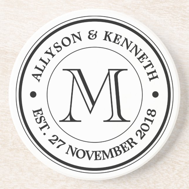 Gör din egna Retro logotyptypografiMonogram Underlägg (Framsidan)