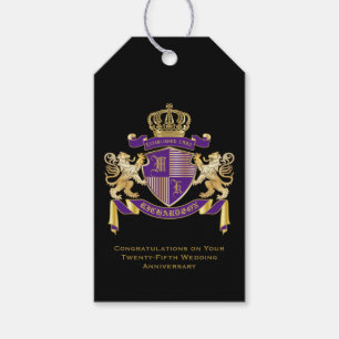 Gör din egna vapensköldMonogram den lejona Presentetikett