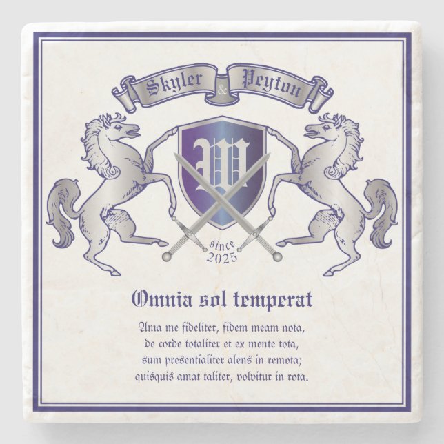 Gör din egna vapensköldsilverhäst att skydda stenunderlägg (Framsidan)