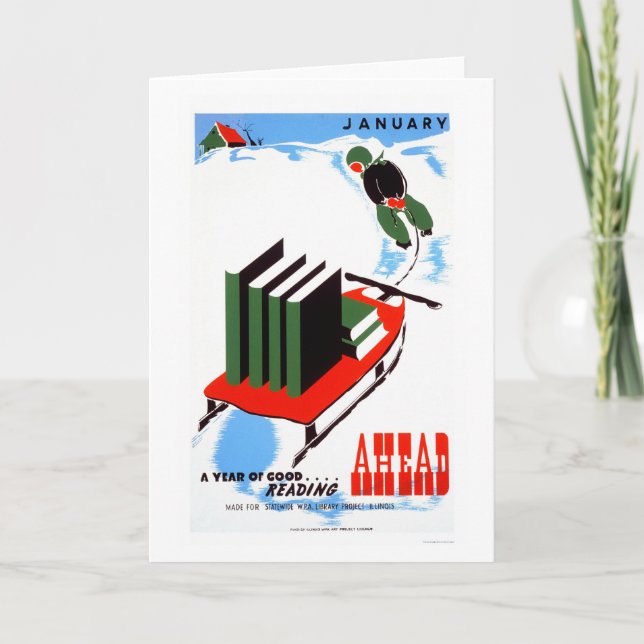 Gör din läs- snö 1938 WPA Kort (Framsida)