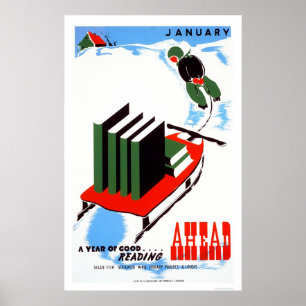 Gör din läsning av Snö 1938 WPA Poster