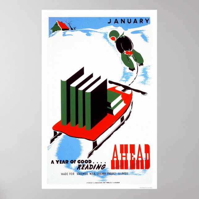 Gör din läsning av Snö 1938 WPA Poster (Framsidan)