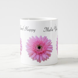 Gör din södra Lycklig Rosa Gerbera-Daisy Jumbo Mugg