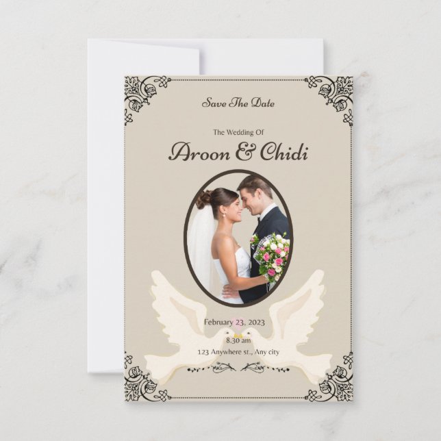 Gör din Speciella dag till ett oförglömligt minne Inbjudningar (Framsida)