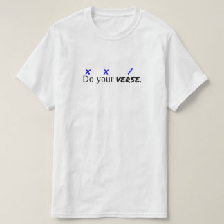 "Gör din Verse" värderar T-tröja Tee