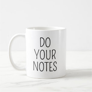 Gör Dina Anteckningar Mugg, Terapeut Mugg, Present Kaffemugg