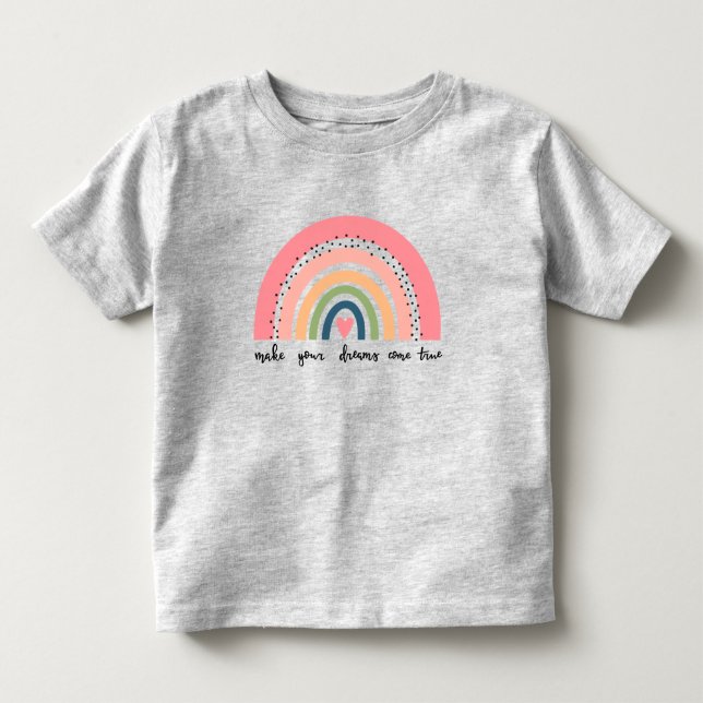 Gör dina drömmar Kom sann regnbåge T Shirt (Framsida)