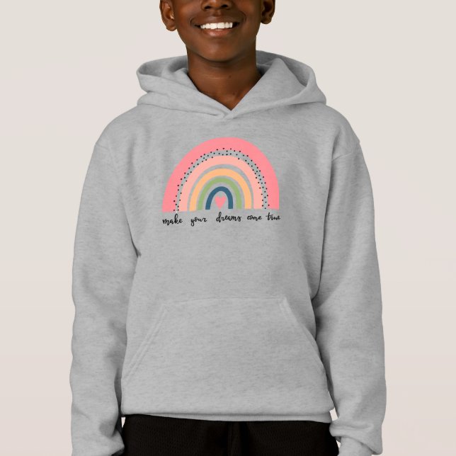 Gör dina drömmar Kom sann regnbåge T Shirt (Framsida)
