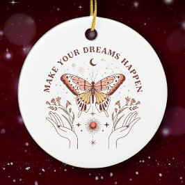 Gör dina drömmar till jul i Boho Butterfly Julgransprydnad Keramik
