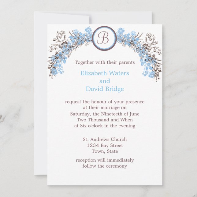 Gör dina egna bröllopsinbjudningar inbjudningar (Framsida)