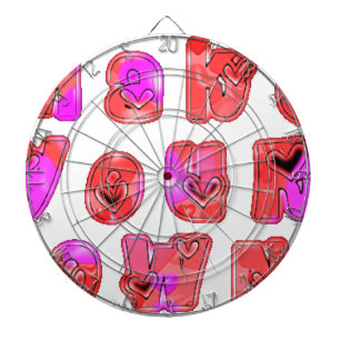 Gör dina egna hjärtan darttavla