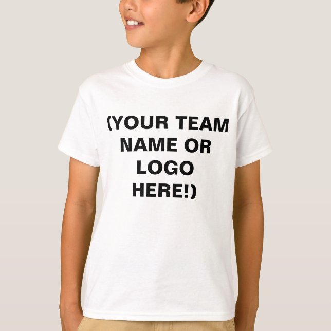 Gör dina egna Jerseys för ungdomsportlaget Tee (Framsida)