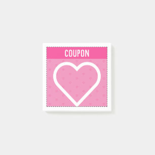 Gör dina egna kuponger ROSA Post-it Block