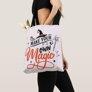 Gör dina egna Magic Witches Hat Rosa Halloween Tygkasse