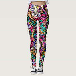 Gör dina egna MUSIC 2-propp Mode-balkar Leggings