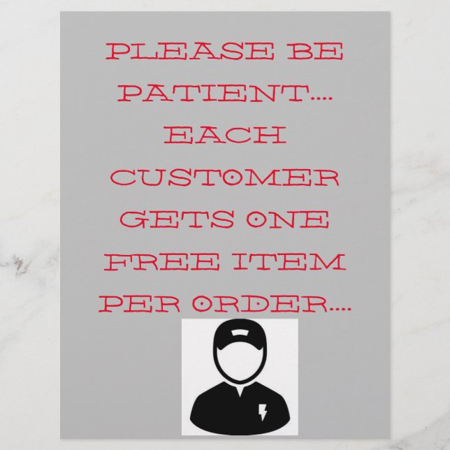 GÖR DINA EGNA VIKTIGA AFFÄRSWINDOW-TECKEN (Framsida)