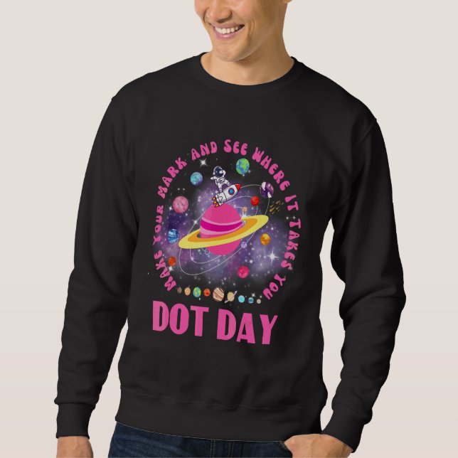 Gör Ditt Avtryck Och Se Kids Dot Day Internationel Lång Ärmad Tröja (Framsida)