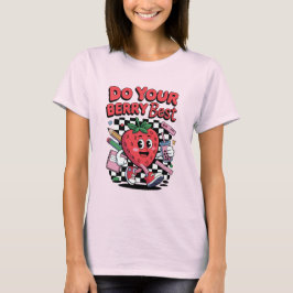 Gör ditt berry Best Cute Strawberry Back to school T Shirt
