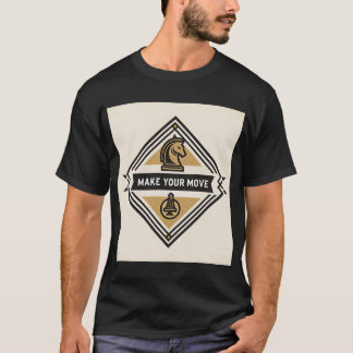 Gör Ditt Drag – Schackpjäsdesign T Shirt
