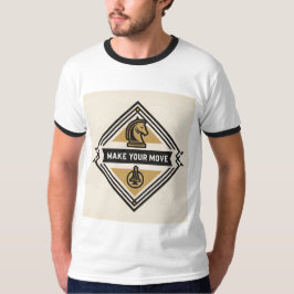 Gör Ditt Drag – Schackpjäsdesign T Shirt