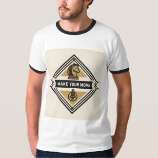 Gör Ditt Drag – Schackpjäsdesign T Shirt
