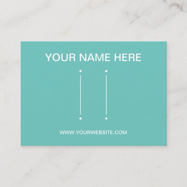 Gör ditt eget anpassningsbar smyckeshår och öronni visitkort (Framsida)