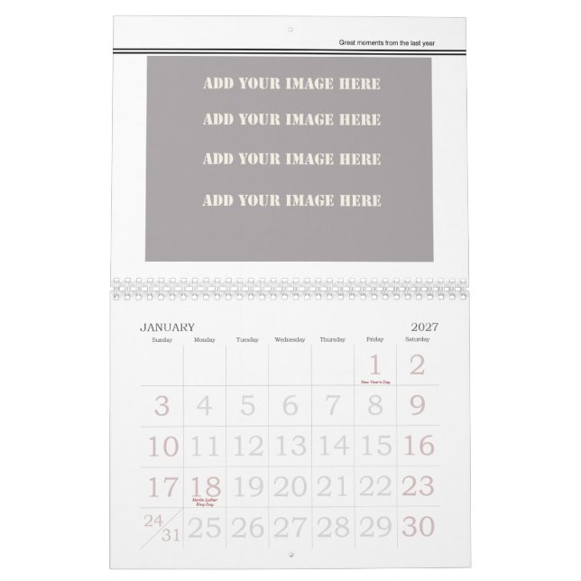 Gör ditt eget att resa kalendern 2012 kalender (Jan 2027)