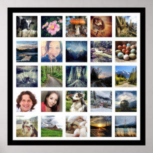 Gör ditt eget fotogalleri i Instagram Stil Poster