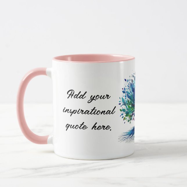 Gör ditt eget inspirerande träd-liv mugg (Vänster)