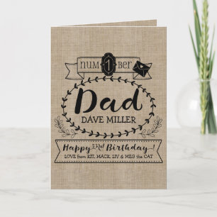 Gör ditt eget nummer 1, Pappa, dagsljus, Monogram Kort