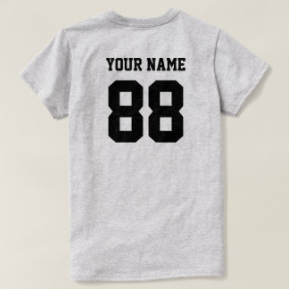 Gör ditt eget numrerar T-tröja T-shirt