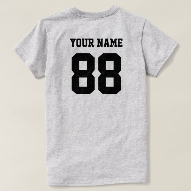 Gör ditt eget numrerar T-tröja Tröja (Design baksida)