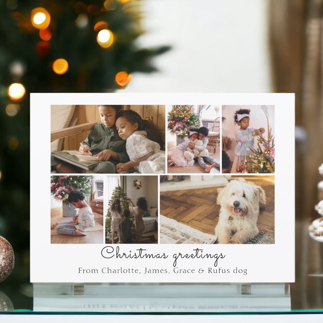 Gör ditt eget Personlig för fotokollage Inbjudningar (Make Your Own Photo Collage Personalized Card for Christmas or other occasions from Ricaso)