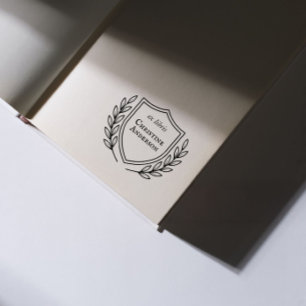 Gör ditt eget skölden krans från Bibliotek Självfärgande Stämpel