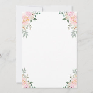 Gör Ditt Eget Spel Champagne Blommig Fest Inbjudningar