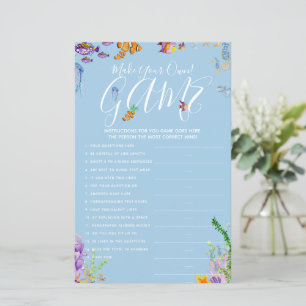 Gör ditt eget spel under Sea Baby Shower