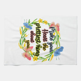 Gör ditt hjärta till den bästa Sak om dig Kökshandduk