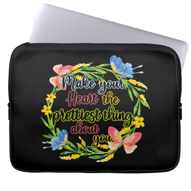 Gör ditt hjärta till den bästa Sak om dig Laptop Fodral (Framsidan)